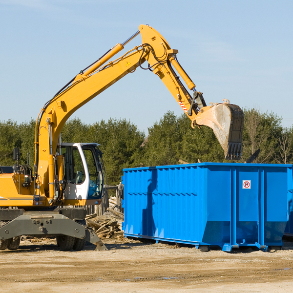 what size residential dumpster rentals are available in Pelham NH